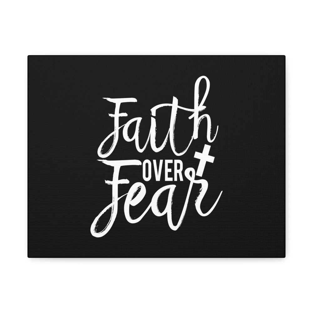 Scripture Walls Faith Over Fear Mark 4:40 Cursive Christian Wall Art Bible